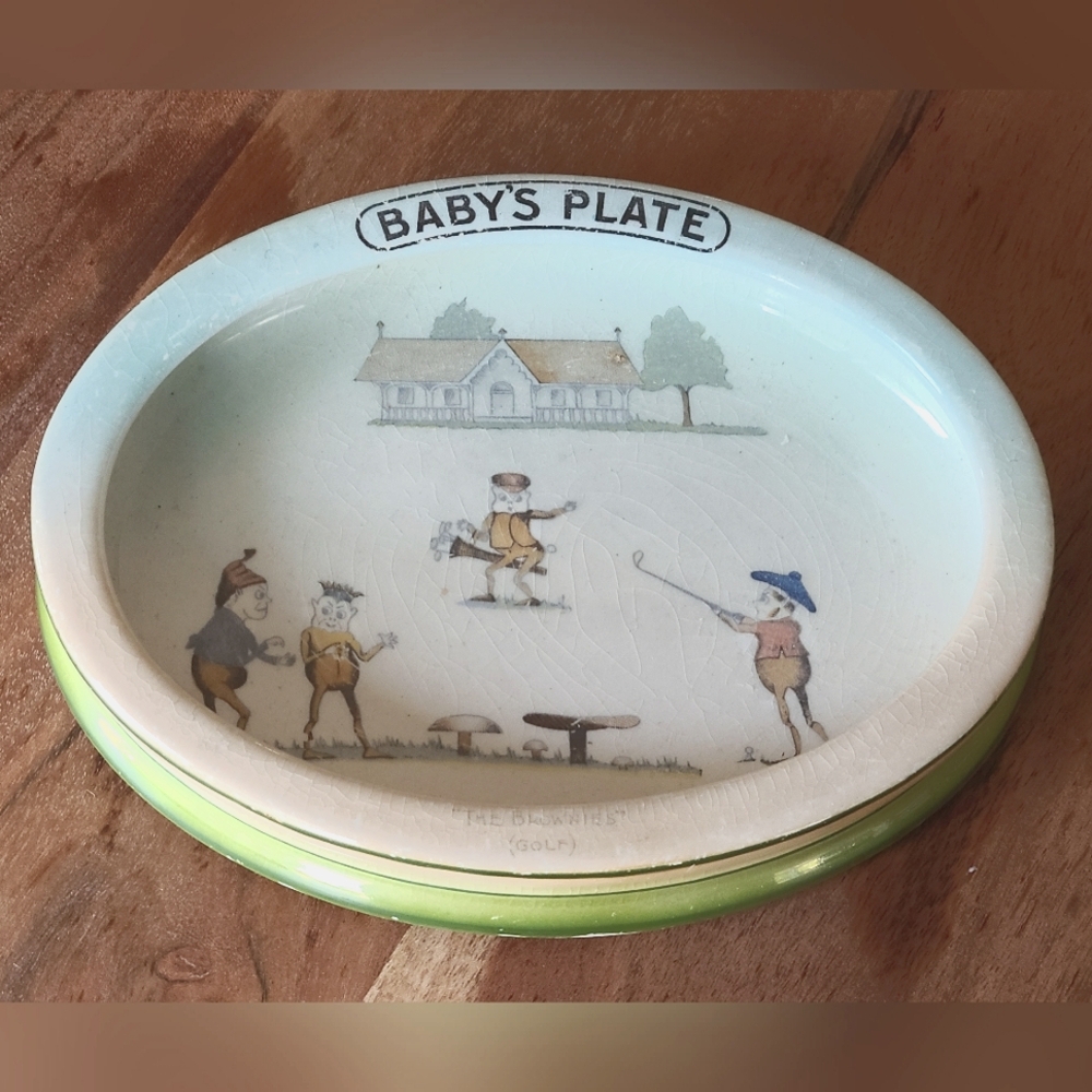 Vintage Brownies Golf Baby's Plate